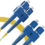 SC to SC Fiber Patch Cable Single Mode Duplex - 1m (3.28ft) - 9/125um OS1 LSZH - Beyondtech PureOptics Cable Series