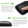 ProElife Premium Wrist Rest PU Leather Soft Wrist Support Pad for Office/Home/Business, Soft Cushion Memory Foam Interior Pain Relief Wrist Pad for Keyboard/Laptop/Computer, 16.5x3.27 inch (Black)