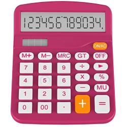 Helect Calculator, Standard Function Desktop Calculator, Plum