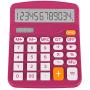 Helect Calculator, Standard Function Desktop Calculator, Plum
