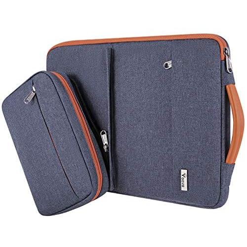 Voova Laptop Sleeve Case, Upgrade Smart Computer Carry Bag with Detachable Accessory Pouch Compatible with 13-13.3 Inch MacBook Air / MacBook Pro, 13.5 Surface Book 2,13 XPS / Chromebook, Waterproof