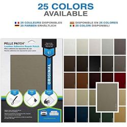 Pelle Patch - Leather & Vinyl Adhesive Repair Patch - 25 Colors Available - Original 11x16 - Camel