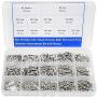 M3 x 4/6/8/10/12/14/16/18/20 mm Screw Assortment Kit 304 Stainless Steel Phillips Pan Head Machine Screws Bolts Nuts Lock Flat Washers with Storage Box - 810 Pieces