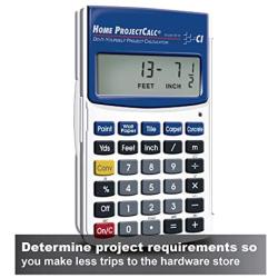 Calculated Industries 8510 Home ProjectCalc Do-It-Yourselfers Feet-Inch-Fraction Project Calculator | Dedicated Keys for Estimating Material Quantities and Costs for Home Handymen and DIYs