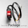 KiWAV Motorcycle Black Fog Light Switch 1 inch 25mm Handlebar 12v DC Electrical System