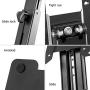 Wearson Folding Monitor Stand - Height Adjustable Vesa Monitor Stand, Tilt, Rotation Free Standing Low Profile Desk Mount for Single Monitor up to 28 inch Screens Upgrade WS-03T