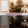 ENERLITES Slide Dimmer Decorator Switch and Wall Plate, On/Off Rocker, Single-Pole or 3 Way, Neutral Wire NOT Required, for Dimmable 150W LED/CFL, 700W Incandescent Halogen, 51300-W, White 2 Pack ENERLITES Slide Dimmer Decorator Switch and Wall Plate, On/Off Rocker, Single-Pole or 3 Way, Neutral Wire NOT Required, for Dimmable 150W LED/CFL, 700W Incandescent Halogen, 51300-W, White 2 Pack