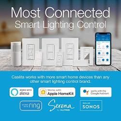 Lutron Caseta Wireless Smart Bridge | Works with Alexa, Apple HomeKit, and the Google Assistant | L-BDG2-WH | White