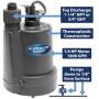 Superior Pump 91250 1/4 HP Thermoplastic Utility Pump, Black