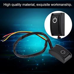 Qiilu DC 12V 200A Car DIY Switch Paste Type Sticky Button Switch ON/Off