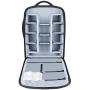 Neewer 2-in-1 Convertible Wheeled Camera Backpack Luggage Trolley Case with Double Bar, Anti-shock Detachable Padded Compartment for SLR/DSLR Cameras, Tripod, Lens and Other Accessories (Black/Grey)