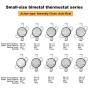 uxcell 10pcs NC KSD301 Thermostat 40-100°C(104-212°F) Temperature Thermal Control Switch 40 45 50 55 60 65 70 80 90 100°C Normally Close Assortment Kit