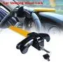EFORCAR Universal Car Steering Wheel Theft Proof Lock Heavy Duty Suitable for Van Car SUV Rotary Anti-theft T-shaped Lock