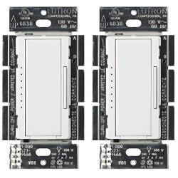 Lutron Maestro C.L Dimmer Switch (2 Pack) | for Dimmable LED, Halogen & Incandescent Bulbs, Single-Pole or Multi-Location | MACL-153M-WH | White