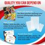 5MIL Thermal Laminating Pouches (150 Count) | Letter, Photo, Card, Notecard, ID Badge and Business Card Sizes | Dry-Erase Friendly Sheets, Compatible with Laminators | Crystal Clear Laminated Finish