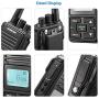 SAMCOM Two Way Radio FPCN10A 2 Watts Programmable UHF Handheld Walkie Talkie Long Range 20 Channels Double PTT LCD Display Earpieces, 6 Packs