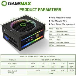 Power Supply with RGB Light 750W RGB-750