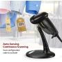 Handheld Barcode Scanner, Esky wired bar code reader with Adjustable Stand, USB Laser Barcode Scanner Automatic 1D Bar Code Reader for POS System Sensing, Store, Supermarket, Warehouse