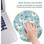 ITNRSIIET Mouse Pad, Ergonomic Mouse Pad with Gel Wrist Rest Support, Gaming Mouse Pad with Lycra Cloth, Non-Slip PU Base for Computer, Laptop, Home, Office & Travel Alpaca and Cactus