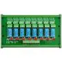 Electronics-Salon DIN Rail Mount 8 DPDT Signal Relay Interface Module. (Operating Voltage: DC 24V)