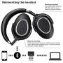Sennheiser MB 660 UC (507092) - Dual-Connectivity, Wireless, Bluetooth, Foldable, Adaptive ANC Over-Ear Headset | For Desk/Mobile Phone & Softphone/PC Connection | UC Platform Compatibility (Black)