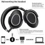 Sennheiser MB 660 UC (507092) - Dual-Connectivity, Wireless, Bluetooth, Foldable, Adaptive ANC Over-Ear Headset | For Desk/Mobile Phone & Softphone/PC Connection | UC Platform Compatibility (Black)