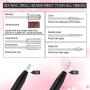 Nail Drill Kit Electric Nail File Portable Nail Drill Machine Professional Manicure Pedicure Set Polishing Shape Tools for Acrylic Gel Nails with Nail Drill Bits,Sanding Bands and Brush(Black)