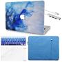 LuvCase 5in1 Laptop Case for Mac Pro 13''(2021/20) with Touch Bar A2338 M1/A2251/A2289 Hard Shell Cover, Sleeve, USB Hub 3.0, Keyboard Cover&Screen Protector (Mist 12)