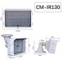 CMVision IR130-940 CMVision 940nm Invisible Wide Angle 198pc High Power Small LED IR Illuminator with Free Power Adapter