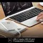 G-Technology 2TB G-DRIVE Mobile USB-C (USB 3.1 Gen 1) Portable External Hard Drive, Gold - 0G10340