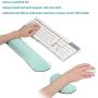 Gimars Superfine Fiber Widen Memory Foam Set Nonslip Mouse Pad Wrist Support & Keyboard Wrist Rest Support for Office, Computer, Laptop & Mac & Comfortable & Lightweight for Easy Typing & Pain Relief