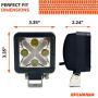 SYLVANIA - LED Pod 3 Inch Cube Light - Dual Mode Accent plus Spot Light 1800 Raw Lumens Best Off Road Driving Work Light, Truck, Car, Boat, ATV, UTV, SUV, 4x4 (1 PC)