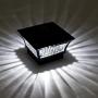 GreenLighting 2 Pack Tokyo #5 Aluminum Solar Post Cap Light - LED for 4x4 Wood/5x5 PVC (Black)