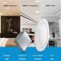 Lightdot 6 Inch 3000K/4000K/5000k/ Color Temperature Adjustable 12W Ultra Thin LED Recessed Down Light with Junction Box Dimmable(12W=100W), 12 Pack