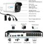 Reolink 4K 16CH PoE Security-Camera-System H.265, 8pcs 8MP PoE IP Security Cameras Outdoor, 16-Channel NVR 8MP with 3TB HDD, 24/7 Video Surveillance and Recording for Home and Business, RLK16-800B8
