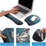 Holilife Keyboard Wrist Rest Pad and Wrist Support Mouse Pad, Ergonomic Design Memory Foam Pad for Pain Relief and Non-Slip Rubber Base Set for Home Office Laptop Computer Gaming, Elephant