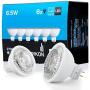Hyperikon LED MR16 Light Bulb GU5.3 6W=40-50W, Bi-Pin Base, 12V Spot Lighting, UL, Energy Star, Warm White, 6 Pack