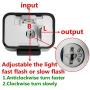 12V Heavy Duty 2 Pin Compatible Electronic Fixed Flasher Turn Signal Flasher Relay