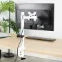 VIVO White Single 13 to 27 inch LCD Monitor Desk Mount Stand, Fully Adjustable, Tilt, Articulating, Holds 1 Screen with VESA up to 100x100mm STAND-V001W VIVO White Single 13 to 27 inch LCD Monitor Desk Mount Stand, Fully Adjustable, Tilt, Articulating, Holds 1 Screen with VESA up to 100x100mm STAND-V001W