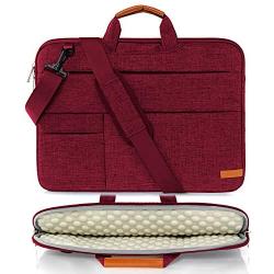 KINGSLONG Laptop Case Sleeve 15 15.6 16 Inch Laptop Bag Lightweight Slim Computer Notebook Ultrabooks Carrying Case Briefcase Cover for Men Women Red