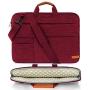 KINGSLONG Laptop Case Sleeve 15 15.6 16 Inch Laptop Bag Lightweight Slim Computer Notebook Ultrabooks Carrying Case Briefcase Cover for Men Women Red