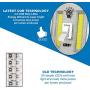 LED Night Light, Kasonic 200 Lumen Cordless COB LED Light Switch, Under Cabinet, Shelf, Closet, Garage, Kitchen, Stairwell and More, Battery Operated (4 Pack)
