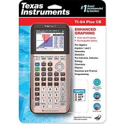 Texas Instruments TI-84 Plus CE Color Graphing Calculator, Rose Gold (Metallic)