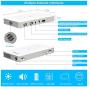 PTVDISPLAY Pocket Portable Mini Projector, 1080P Pico Bluetooth Video WiFi DLP Projector Full HD Support Android HDMI USB TF Card Wireless Home Projector