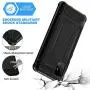 ORETECH Designed for Galaxy A51 Case with [2 x Tempered Glass Screen Protector] 360° Full Body Hard PC Soft TPU Rubber Silicone Edge Shockproof Protective Cover for Samsung Galaxy A51 4G 6.5'' Black