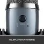 Blue Yeti Nano Professional Condenser USB Microphone with Multiple Pickup Patterns & No-Latency Monitoring for Recording and Streaming on PC & Mac - Shadow Grey