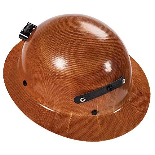 MSA 460389 Skullgard Protective Hat with Lamp Bracket and Cord Holder, Standard Size, Natural Tan