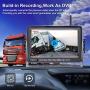 DoHonest S21 HD 1080P Digital Wireless Backup Camera Kit 7 Inch Touch Key DVR Monitor Split Screen Highway Rear View Observation System for Trailers,Trucks,RVs,5th Wheels Super 16 IR Night Vision