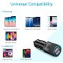Meagoes USB C Car Charger, Dual Port Type C Fast Charging Adapter Compatible with Samsung Galaxy S21/Ultra/Plus/S20/S10/Plus/S9/S8/Note 20/10/9/8/A20/A50/A70/A10e/A51/A71, LG, Moto Android Phone