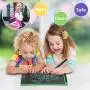 NEWYES 8.5 Inches LCD Writing Tablet with Lock Function Office Whiteboard Bulletin Board Kitchen Memo Notice Fridge Board Magnetic Daily Planner Gifts for kids (Green+Lanyard)